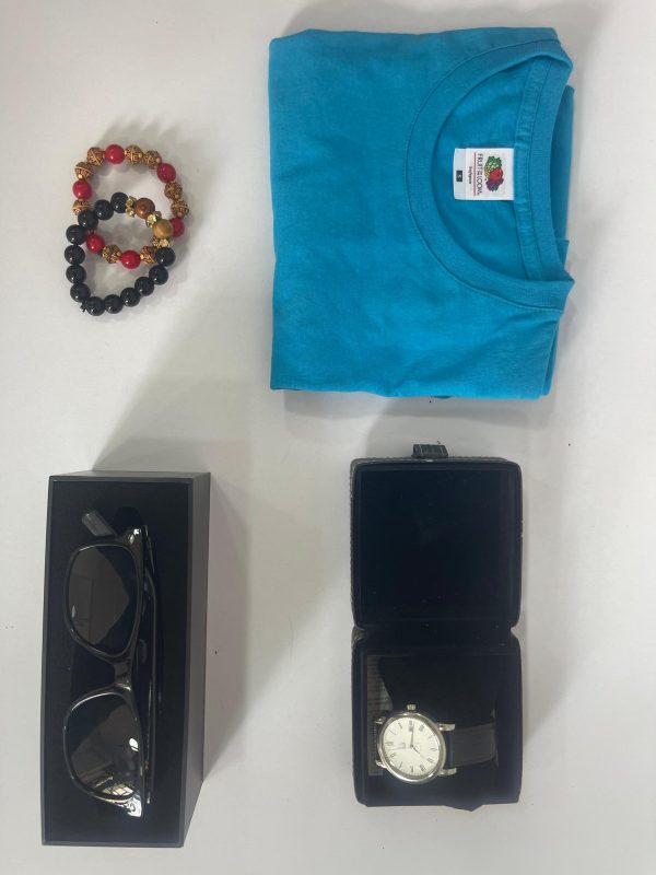 Gift Set(T-shirt, Grant Of London Watch, Smartglasses & Bracelet)