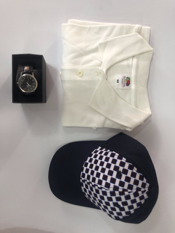 Gift Set(Polo, Facecap, Grant Of London Watch)