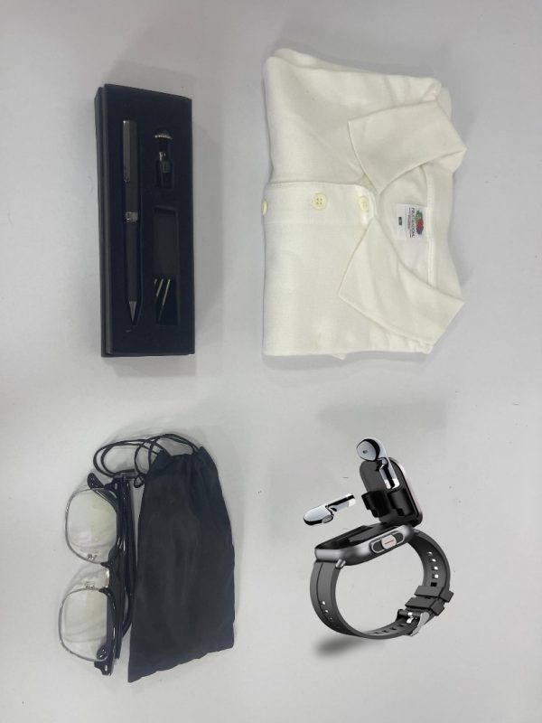 Deluxe Gift Set Bundle(Polo, USB Pen, Smart Glasses, Earpod Smart Watch)